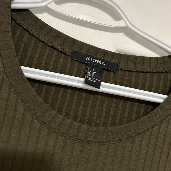 Green T-shirt Dress - Picture 2 of 2